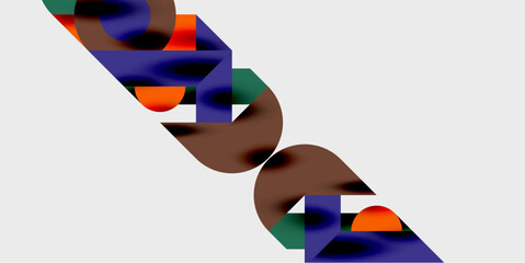 Wall Mural - Vibrant abstract background circles with smooth gradients, creating a dynamic and modern design. Ideal for creative, tech, or contemporary-themed projects