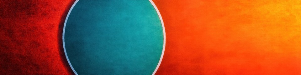 Aufkleber - Minimalist Geometric Design Vibrant Abstract Color Gradient with Circular Form - Digital Art Trend in Premium Visual Communication