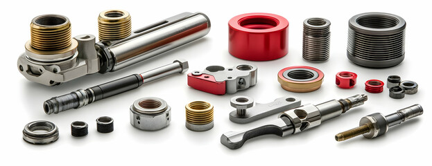 Poster - Precision metal parts studio shot