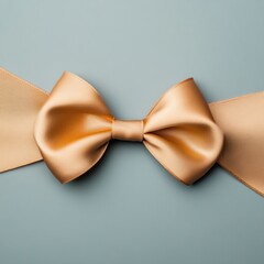 Poster - Luxe Minimalist Satin Ribbon Bow Elegant Packaging Design Trend for Premium Branding and Creative Visual Storytelling in Soft Neutral Tones