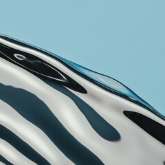 Aufkleber - Fluid Dynamics Meets Minimalist Design High-Contrast Water Tension Visualization for Climate Tech and Environmental Innovation Storytelling