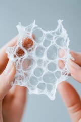 Poster - Biomimetic Materials Innovation Translucent Organic Lattice Membrane Revealing Molecular Design - Next-Generation Sustainable Engineering Breakthrough