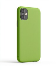 Leinwandbilder - Vibrant Green Tech Minimalism Modern Smartphone Mockup for Digital Branding, UI/UX Design, and Contemporary Marketing Visualizations