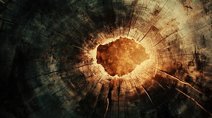 Wall Mural - intriguing textures of aged wood, revealing the passage of time and the beauty of nature.