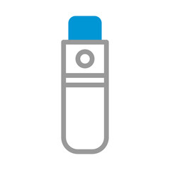 Poster - Modern Minimalist USB Drive Icon Illustration