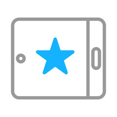 Poster - Modern Tablet Design with Star Symbol on Screen