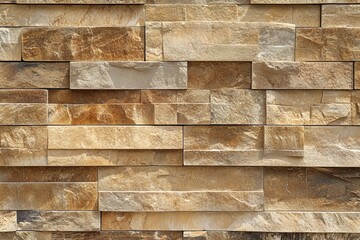 Poster - High-resolution image of a natural brick wall texture showcasing warm topaz shades. Ideal for background use, design projects, and architectural presentations.