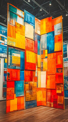 Poster - Colorful abstract art installation, gallery