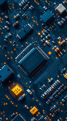 Poster - Circuit board tech close-up