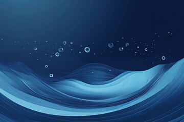 Poster - This minimalist graphic represents a conceptual design for water resource management utilizing IoT technology, highlighting sustainability and innovation in the digital age.