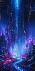 Poster - surreal data flow in a melting landscape of distorted streams