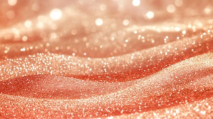 Poster - Sparkling Rose Gold Textured Background with Shimmering Glitter