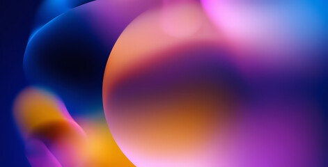 Wall Mural - gentle gradient hues in colorful abstract art