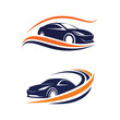© JANNATUNFERDOUSE - A logo featuring a dark blue car with a sleek on a white background