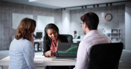 Poster - Financial Consultant Strategizing Stock Market Investment