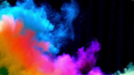 Wall Mural - A dynamic smoke background showcasing spiraling clouds of smoke in motion