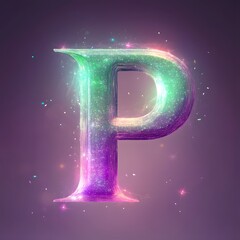 Wall Mural - Sparkling Letter 