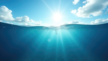Aufkleber - BLUE UNDER WATER - Image