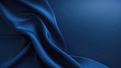 Aufkleber - Elegant blue abstract background featuring a smooth gradient that transitions from light to dark tones, radiating a modern, luxurious atmosphere.