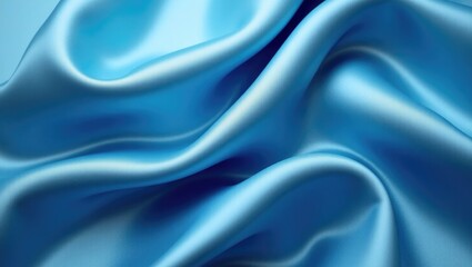 Fototapete - Texture, background. Blue silk fabric. This luxurious soft fabric features an ultra-soft and creamy surface with a varied 10 mm pile of gray shades.