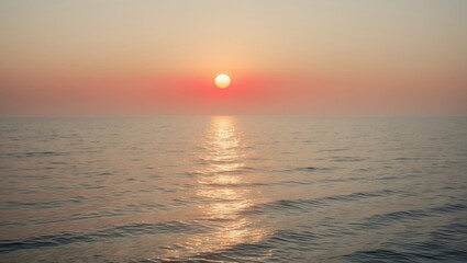 Aufkleber - Atmosphere of the beach featuring red sunset rays