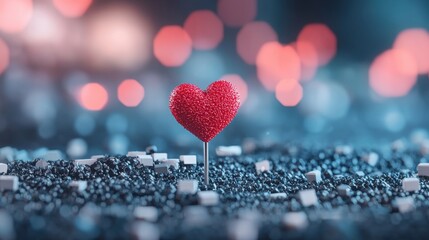 Poster - A location pin icon with a heart symbol inside, often used to mark favorite places, memorable locations, or romantic spots on social media platforms, allowing users to share personal experiences.