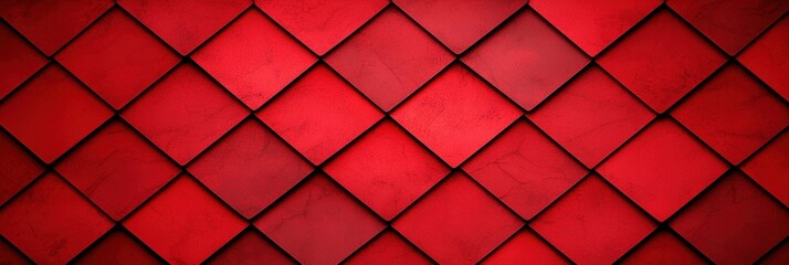 Poster - Seamless Red Gradient Background with Textured Diamond Pattern for Elegant Design and Stylish Wallpaper Use in Various Creative Projects