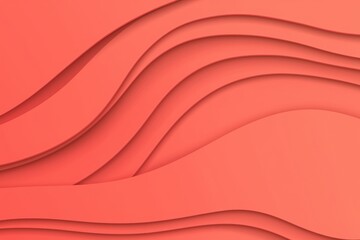 Poster - Textured Red Background with Smooth Waves, Ideal for Modern Designs and Creative Projects in Various Digital Platforms