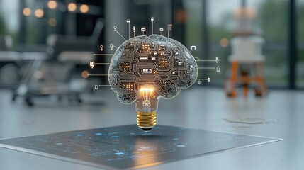 Poster - brain powered innovation harnessing the power of intellect and creativity to drive transformative so