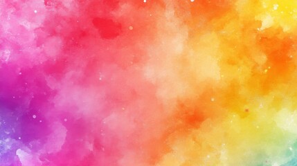 Poster - Vibrant abstract watercolor background featuring a blend of bright colors and soft textures