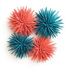 Aufkleber - Colorful 3D Clay Decorations for New Year Fireworks Display