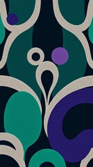 Aufkleber - abstract pattern with green and blue design