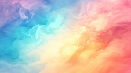 Poster - vibrant abstract swirl of colors blending seamlessly in a dynamic, ethereal background