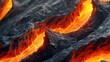 © ShahinAlam - Hyper-detailed 3D render of lava wave for background or wallpaper