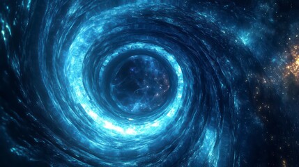 Poster - cosmic vortex: an artistic illustration depicts a swirling vortex of celestial energy, captivating v