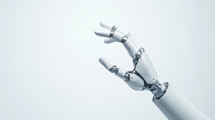 Poster - Abstract Concept of Failure Depicted by a Broken Robotic Hand Reaching Out in Modern Design