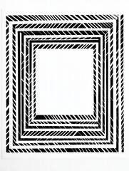 Poster - geometric art: a striking geometric art piece, composed of a series of meticulously aligned squares,