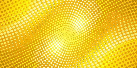 Fototapete - Abstract Circular Pattern with a Gradient of Yellow Hues and a Spiral Effect