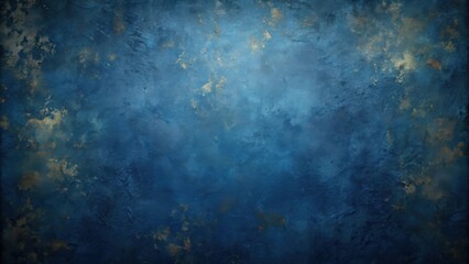 Poster - Abstract Blue and Gold Textured Background with Subtle Glimmering Spots