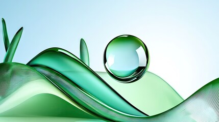 Wall Mural - a bright cyan background with a smooth gradient and clean space for modern typography or marketing.