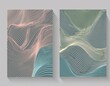 © Stefan Schurr - Poster background of a vector set of vibrant abstract lines