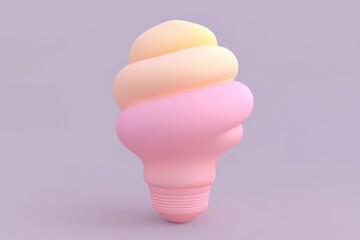 Poster - Light bulb pattern innovation with bright colors, creativity concept.