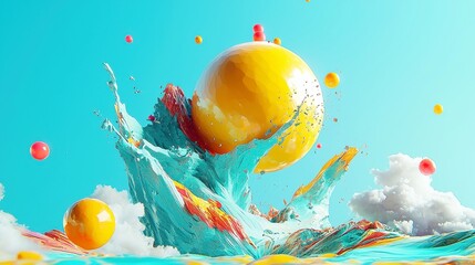 Poster - Dynamic 3D Vector Motion Design, Exceptional Quality Showcase, Engaging Visual Experience, Captivating Graphics, Highly Rated by Users, Innovative and Eye-Catching Aesthetic