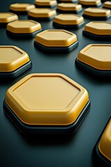 Poster - Hexagons form a honeycomb pattern showcasing teamwork and unity.