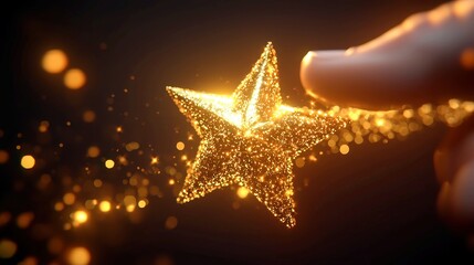 Poster - 3D Vector Motion Graphic of a Gold Standard Flawless 5-Star Testimonial of Excellence in a Spacious and Inviting Setting