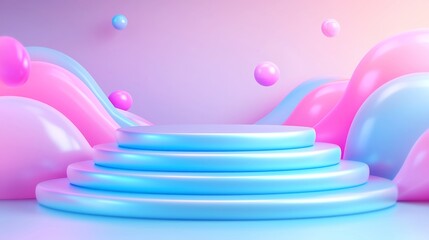 Poster - 3D Vector Motion Graphics Celebration, Engage in a premium experience showcasing 5-star applause, emphasizing remarkable service and open space design elements