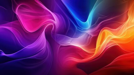 Poster - abstract background with colorful waves and vibrant fluid art features. a mesmerizing design that ca