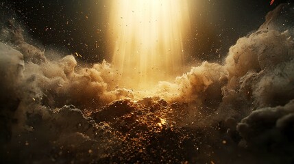 Poster - Sheer Perfection Motion Graphic, a captivating 3D vector animation showcasing a glowing five-star review, celebrating an unparalleled experience in a vibrant, dynamic space
