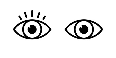 Aufkleber - Eye, view icon in generic style. Eyesight vision sign symbol