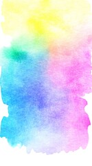 Poster - colorful watercolor texture creating an abstract design, perfect for backgrounds and creative projec